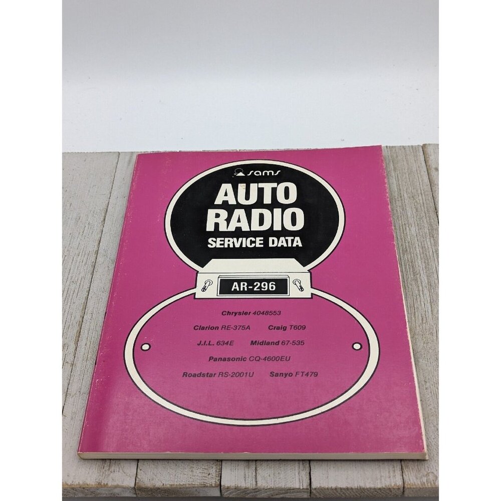 Original Sams Auto Radio Service Data Book AR-296